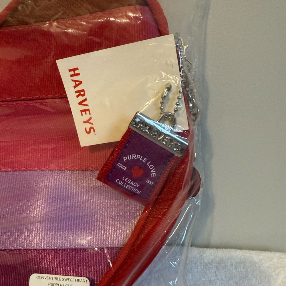 Harveys Sweetheart Purple and Red Crossbody Bag - Picture 2 of 2